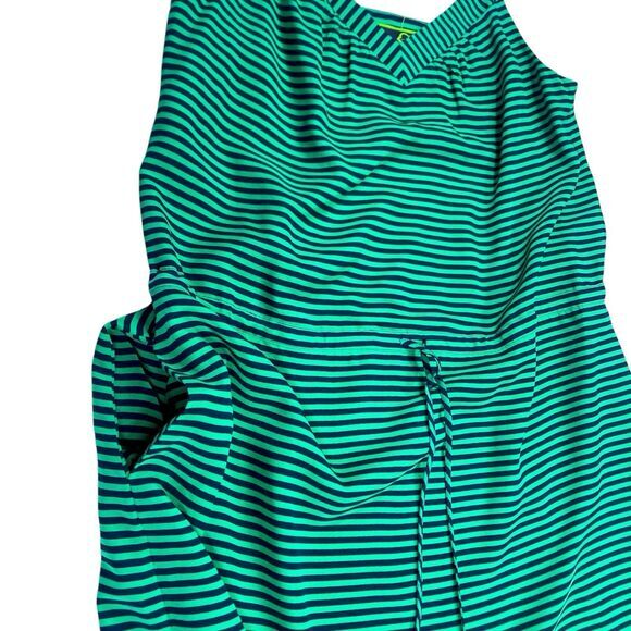 C. Wonder Cami Dress Womens XL Blue Green Silk Nautical Summer Beachy Comfy New - Picture 5 of 16
